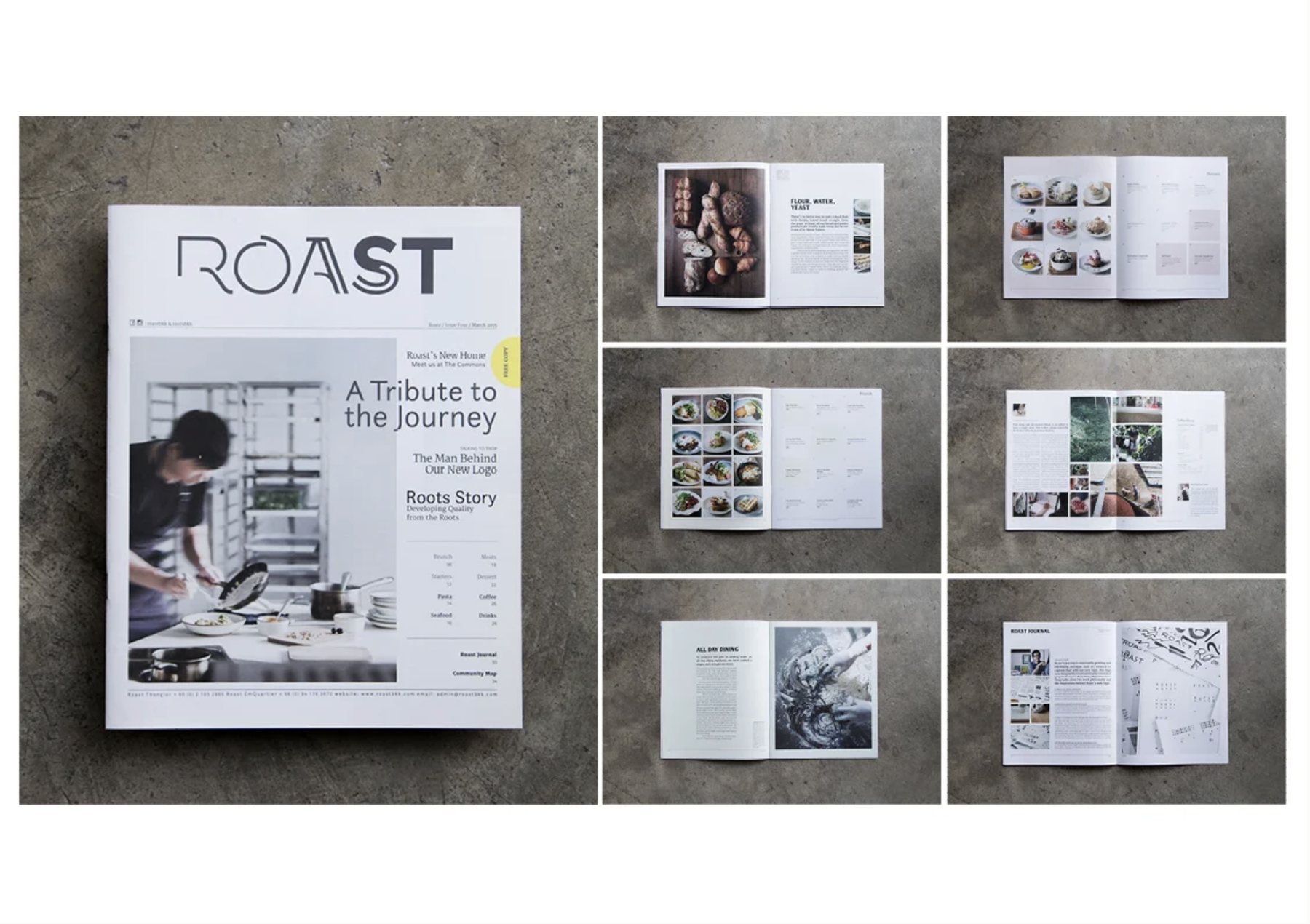 Roast Coffee & Eatery Menu Issue 4th — cover photo