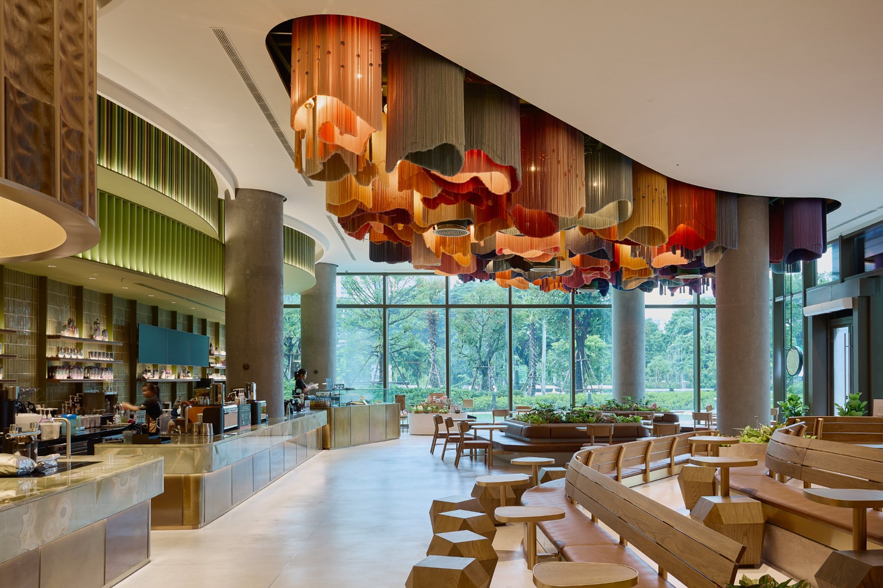 Northern Hill Tribes Ceiling Sculpture for STARBUCKS, One Bangkok — photo 2